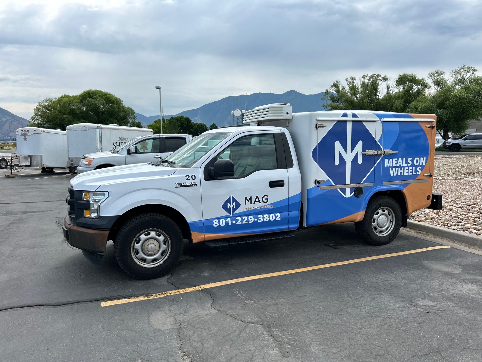 MAG Meals on Wheels refrigerated truck wrap